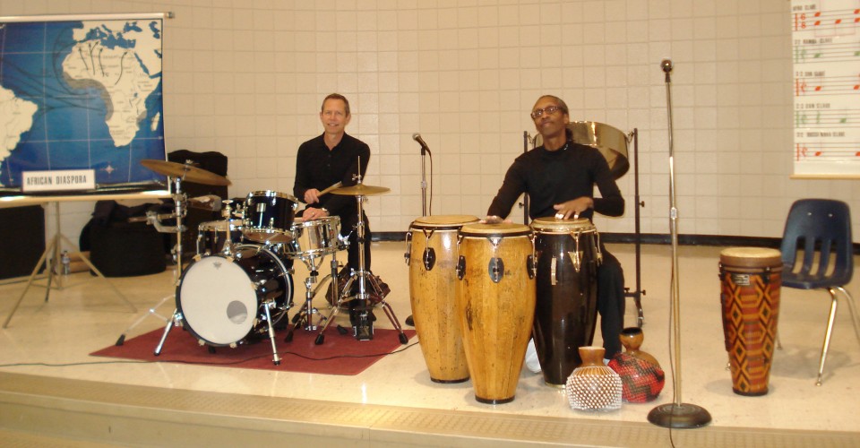 Robert and Kevin at Longdale Elementary, Henrico, VA